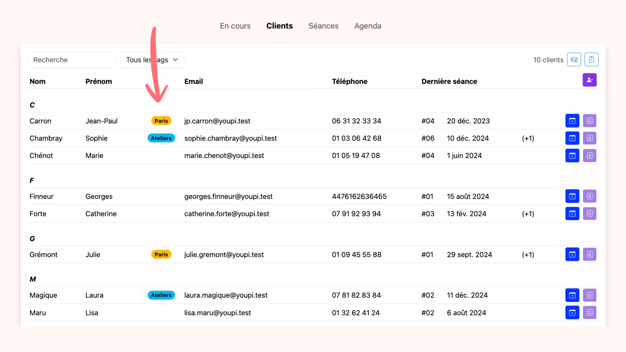 Les tags client débarquent !